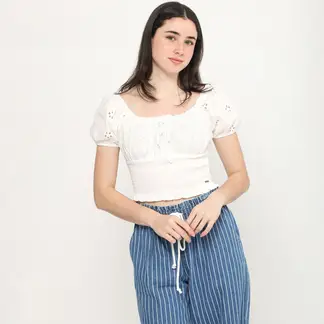 AMERICAN ABBEY - Blusa Manga Corta Mujer