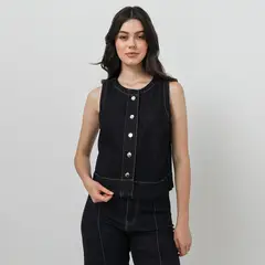 BASEMENT - Chaleco Casual Mujer