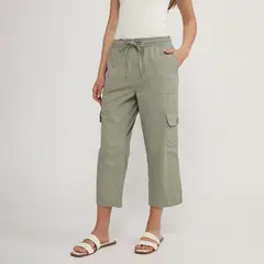 UNIVERSITY CLUB - Pantalón Capri Tiro Medio Mujer