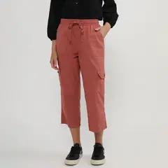 UNIVERSITY CLUB - Pantalón Capri Tiro Medio Mujer