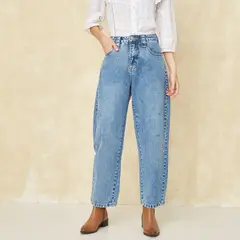 UNIVERSITY CLUB - Jean Balloon Tiro Alto Mujer