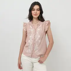 UNIVERSITY CLUB - Blusa Sin Mangas Mujer