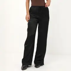 DENIMLAB - Pantalón Fluido Tiro Medio Mujer