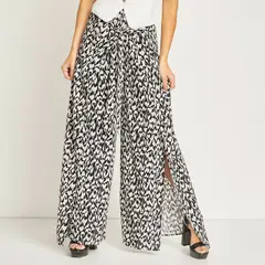 MOSSIMO - Pantalón Palazzo Tiro Alto Mujer