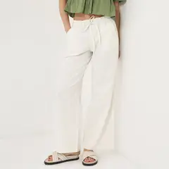 DOO AUSTRALIA - Pantalón Palazzo Tiro Medio Mujer