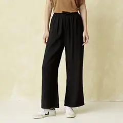 UNIVERSITY CLUB - Pantalón Fluido Tiro Alto Mujer