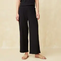 UNIVERSITY CLUB - Pantalón Wide Leg Tiro Alto Mujer