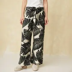 UNIVERSITY CLUB - Pantalón Fluido Tiro Alto Mujer