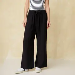 UNIVERSITY CLUB - Pantalón Fluido Tiro Alto Mujer