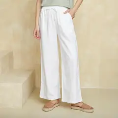 UNIVERSITY CLUB - Pantalón Fluido Tiro Alto Mujer