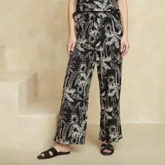 UNIVERSITY CLUB - Pantalón Fluido Tiro Alto Mujer