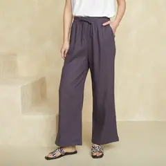 UNIVERSITY CLUB - Pantalón Fluido Tiro Alto Mujer