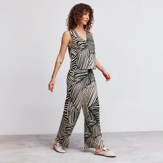 UNIVERSITY CLUB - Pantalón Wide Leg Tiro Medio Mujer