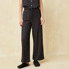 UNIVERSITY CLUB - Pantalón Wide Leg Tiro Medio Mujer