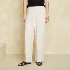 UNIVERSITY CLUB - Pantalón Wide Leg Tiro Alto Mujer