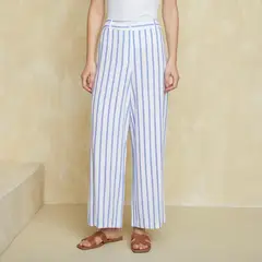 UNIVERSITY CLUB - Pantalón Wide Leg Tiro Alto Mujer