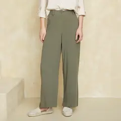 UNIVERSITY CLUB - Pantalón Wide Leg Tiro Alto Mujer