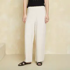 UNIVERSITY CLUB - Pantalón Wide Leg Tiro Alto Mujer