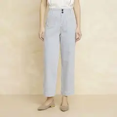 ELLE - Jean Regular Tiro Medio Mujer