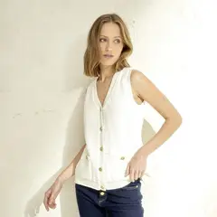ELLE - Chaleco Casual Mujer