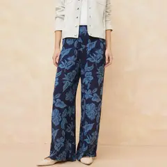 ELLE - Pantalón Palazzo Tiro Alto Mujer