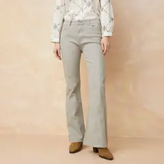 ELLE - Jean Flare Tiro Medio Mujer