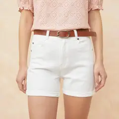 ELLE - Short Denim Tiro Alto Mujer
