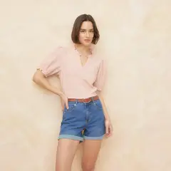 ELLE - Blusa Manga Corta Mujer
