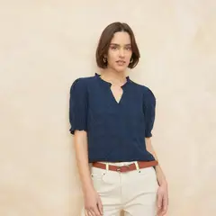 ELLE - Blusa Manga Corta Mujer