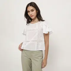 SYBILLA - Blusa Manga Corta Mujer