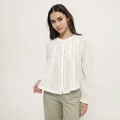 SYBILLA - Blusa Manga Larga Mujer