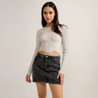 SYBILLA - Chompa Manga Larga Mujer