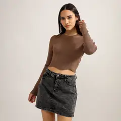 SYBILLA - Chompa Manga Larga Mujer