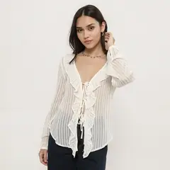 SYBILLA - Blusa Manga Larga Mujer