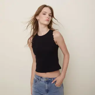 SYBILLA - Polo Sin Mangas Mujer