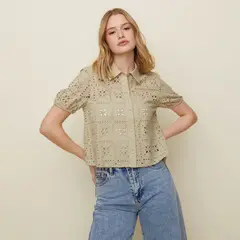 SYBILLA - Blusa Manga Corta Mujer