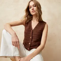 BASEMENT - Chaleco Casual Mujer