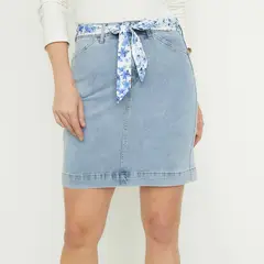 NEWPORT - Falda Corta Denim Mujer