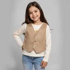 YAMP - Chaleco Suede Niña