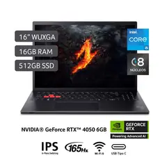 ACER - Laptop Gamer Nitro Lite Rtx 4050 Intel Core I5-13420h  16gb 512ssd 16" Wuxga Nvidia Geforce