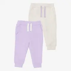YAMP - Pantalón Buzo Bebé Niña Pack X2 Algodón