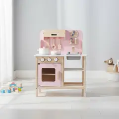 SCOOP - Juguete Cocina Niños De Madera Rosada