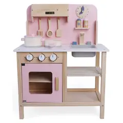 SCOOP - Juguete Cocina Niños De Madera Rosada