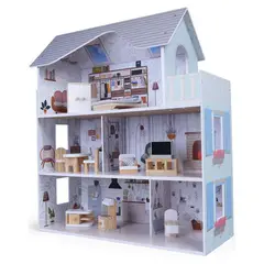 SCOOP - Casa de Muñeca Gris De Madera