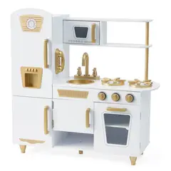 SCOOP - Juguete Cocina Niños Madera Refri, Horno y Microondas