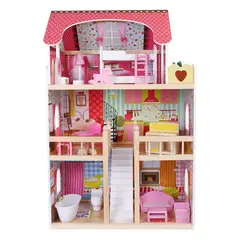 SCOOP - Juguete Casa Muñecas Madera Emily + Accesorios