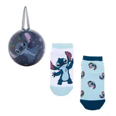 DISNEY - Pack X2 Medias Cortas Esfera Navidad