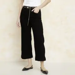 STEFANO COCCI - Jean Wide Leg Tiro Alto Mujer