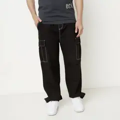 ECKO - Pantalón 100% Algodón Cargo Fit Casual Hombre