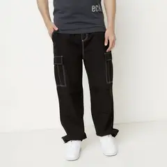 ECKO - Pantalón 100% Algodón Cargo Fit Casual Hombre